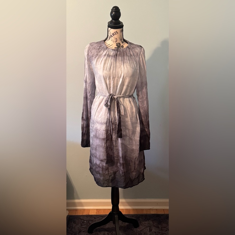 Bella Dahl Long Sleeve Gray Ombre Dress